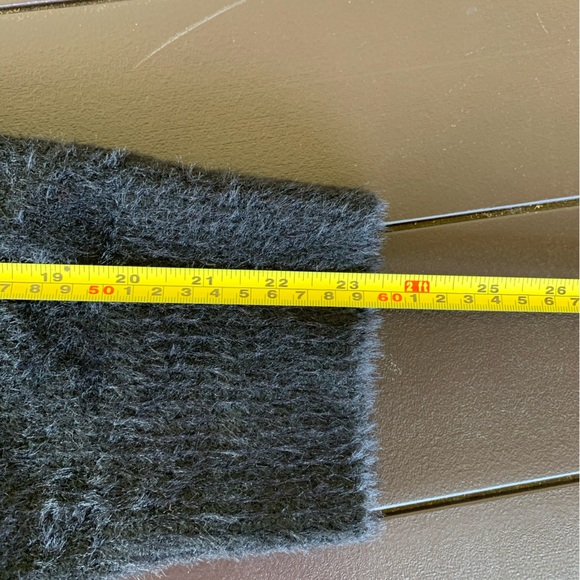 Ava & Viv Fuzzy Black V-Neck Tunic Pullover Sweater Size 1X NWT Enviro Friendly - Picture 8 of 10